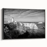 Black and white framed canvas of a vintage Puerto Rican landscape, suitable for bedroom decor.