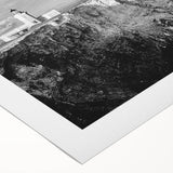 Art Deco poster featuring a vibrant Caribbean Puerto Rico scenery on rolled canvas, suitable for dining room wall art.