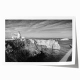 Extra large rolled print of a Caribbean scenery with vibrant tropical floral elements, ideal for art wall dining room.