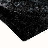 Black and white landscape art painting of a Caribbean beach on stretched canvas, ideal for bedroom wall decor.