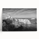 Black and white large canvas print of a Caribbean scenery, ideal for kitchen wall art.