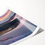 Extra large rolled print featuring line art flowers in monochrome, ideal for large living room wall art.