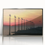 Large art print featuring a scenic European landscape in Bulgaria, with muted earth tones on framed acrylic.