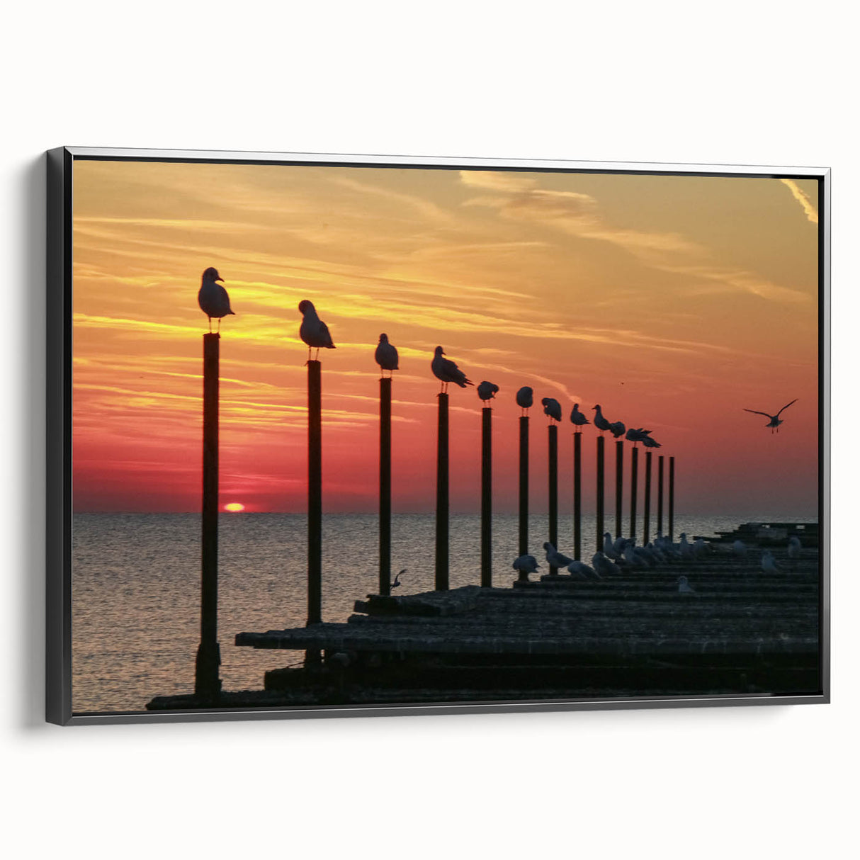Black and white wall art depicting a vintage Bulgarian landscape on framed canvas, ideal for bedroom decor.