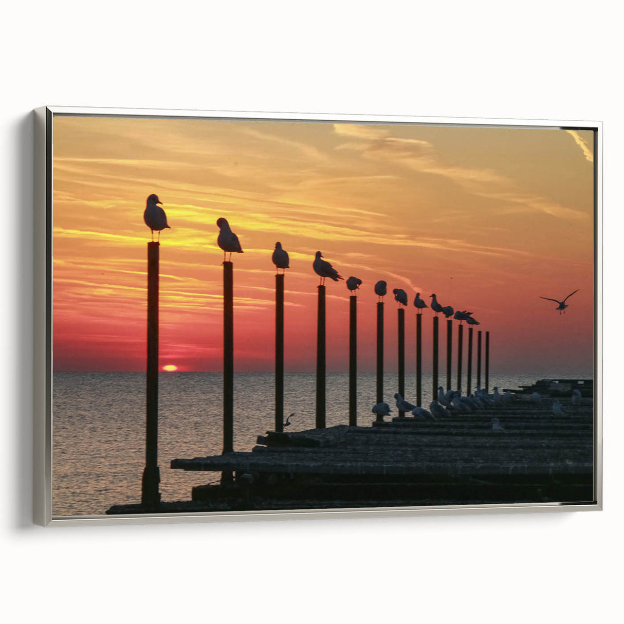 Landscape art painting of a Bulgarian scenery in vibrant colors on framed canvas, suitable for living room decor.