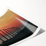 Extra large wall art featuring line art flowers in subtle hues on a rolled canvas, ideal for large living room decor.