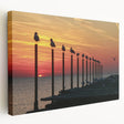 Large canvas print of a Bulgarian landscape, featuring green fields under a blue sky, ideal for kitchen wall art.