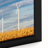 Extra large framed canvas of a textured, colorful Czech Republic scenery in black wall art, ideal for living room decor.