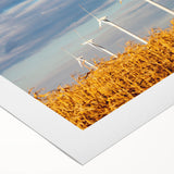 Art deco poster depicting a serene Czech Republic landscape in soft pastel shades on rolled canvas.