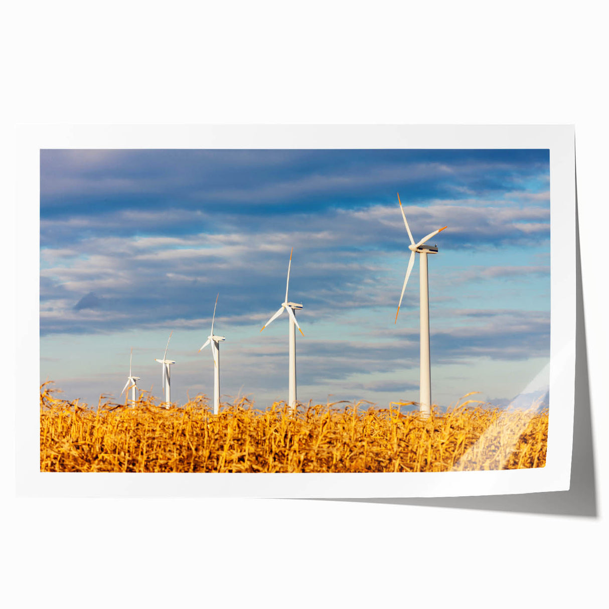 Rolled print of a Czech Republic landscape with soft pastel colors, ideal for dining room wall art.