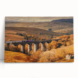Black and white photograph of Cumbria landscape on large stretched canvas, suitable for kitchen wall art.