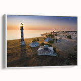 Vintage poster art of a European Estonian scenery on a framed canvas, featuring colorful art in extra large size.