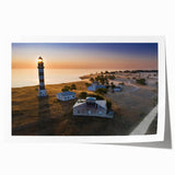 Extra large rolled print of a European countryside scene in soft pastel colors, ideal for art wall dining room.