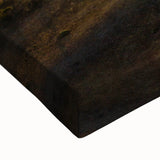 Large art featuring a black and white landscape painting of a European countryside on stretched canvas.