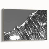 Framed canvas landscape art painting of the French Alps, featuring vibrant green and blue tones, ideal for living room decor.