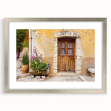 Extra large abstract art print featuring textured scenery of Provence, France.