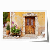 Rolled print of Provence scenery in pastel shades, ideal for art wall dining room or classy bathroom.