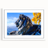 Textured art of a Bavarian landscape in muted earth tones on a framed white mat, ideal for bedroom ambiance.