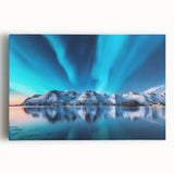 Black and white photograph of Icelandic landscape on stretched canvas.