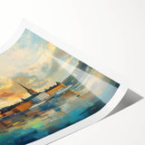 Extra large wall art of line art flowers in black ink, on a rolled canvas, suitable for large living room spaces.