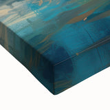 Black and white landscape art painting of Stockholm on stretched canvas, ideal for bedroom wall art.