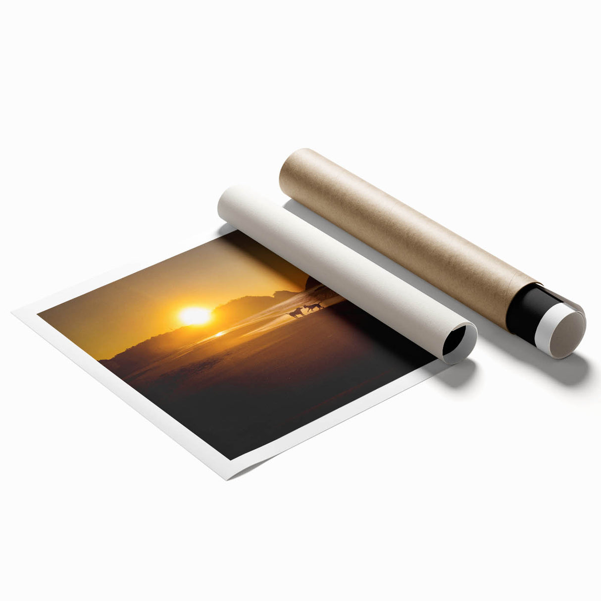 Extra large rolled print of Oaxaca scenery with vibrant floral elements.