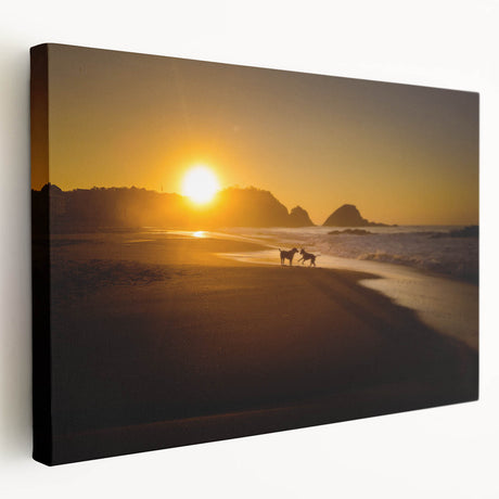 Large art depicting a scenic view of Oaxaca, Mexico in vibrant colors on stretched canvas, ideal for kitchen wall art.