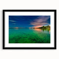 Extra large framed abstract art print depicting a colorful, textured scenery of Yucatan, ideal for living room decor.