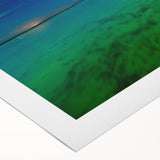 Art deco poster of Yucatan scenery in muted earth tones on rolled canvas, suitable for dining room decor.