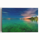 Black and white large art print of Yucatan scenery on stretched canvas, ideal for kitchen wall art.