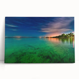 Large black and white photo on canvas of Yucatan scenery, ideal for kitchen wall art or bedroom ambiance.