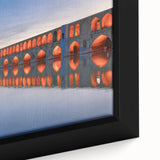 Black wall art featuring a textured, colorful Middle Eastern landscape on a large framed canvas, ideal for living room decor.