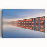 Black and white stretched canvas of Middle Eastern scenery, ideal for kitchen wall art.