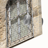 Large abstract wall art of Tel Aviv skyline in muted earth tones on acrylic glass, suitable for dining room ambiance.