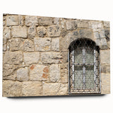 Acrylic print of large abstract Tel Aviv cityscape in muted earth tones, ideal for bedroom or dining room art.