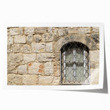 Extra large rolled print of Tel Aviv scenery with muted earth tones, ideal for art wall dining room.