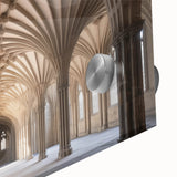 Large abstract wall art depicting the Canterbury, New Zealand scenery in mid-century modernist style on acrylic glass.