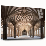 Acrylic glass print of a large abstract depiction of Canterbury, New Zealand in muted blue and green tones.