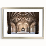 Textured abstract art print depicting a serene Canterbury, New Zealand landscape in muted earth tones on a framed silver mat.