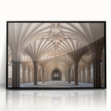 Large abstract wall art depicting the Canterbury, New Zealand scenery in muted earth tones, framed in black acrylic.