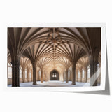 Rolled print of Canterbury, New Zealand scenery with vibrant green and blue tones, ideal for dining room wall art.