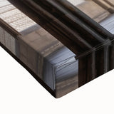 Black and white landscape painting of Canterbury, New Zealand on stretched canvas, suitable for bedroom wall art.