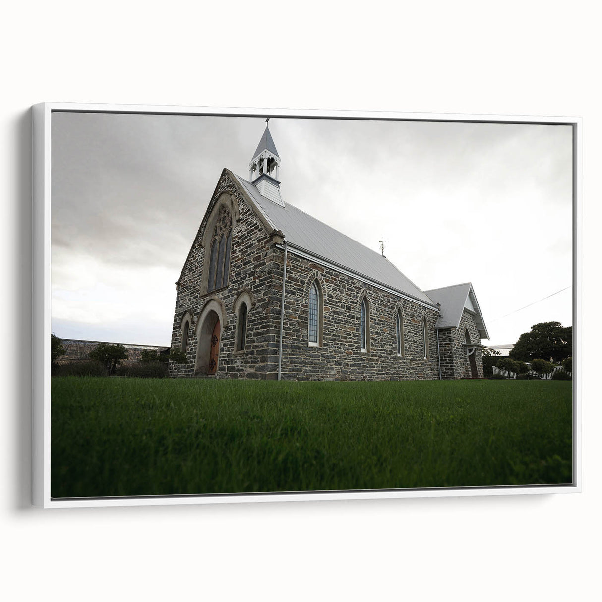 Vintage poster art of Otago, New Zealand scenery on extra large framed canvas, featuring vibrant colors.