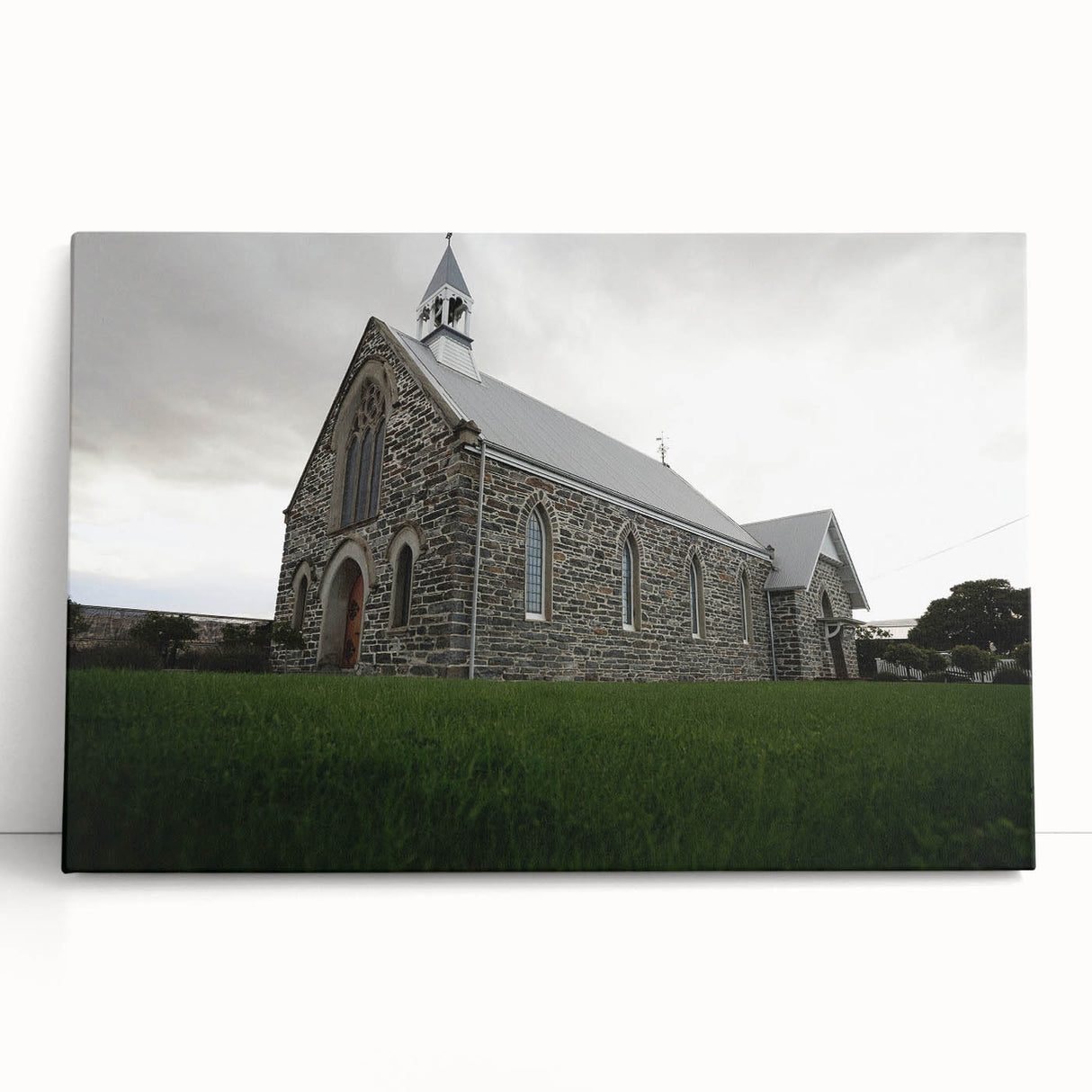 Black and white photograph of Otago, New Zealand on stretched canvas, ideal for kitchen wall art.