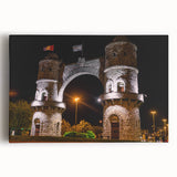 Black and white photo of an Argentinian landscape on stretched canvas, ideal for kitchen wall art.