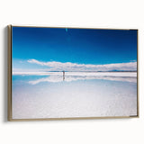 Landscape painting of a Bolivian scenery on a framed canvas.