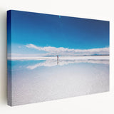 Large canvas print of a Bolivian landscape in muted earth tones, ideal for kitchen wall art.