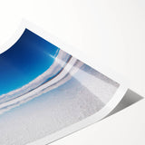 Extra large wall art featuring line art flowers in muted tones on a rolled print, suitable for large living room decor.