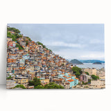 Black and white stretched canvas of Brazilian landscape, ideal for kitchen wall art or bedroom ambiance.