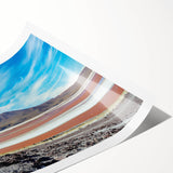 Extra large wall art featuring line art flowers in a minimalist style, printed on rolled canvas.